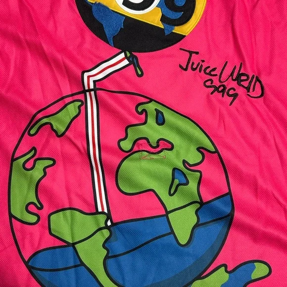 Nostalgia Pink and Black Juice WRLD Long Sleeve Tee - Picture 9 of 10